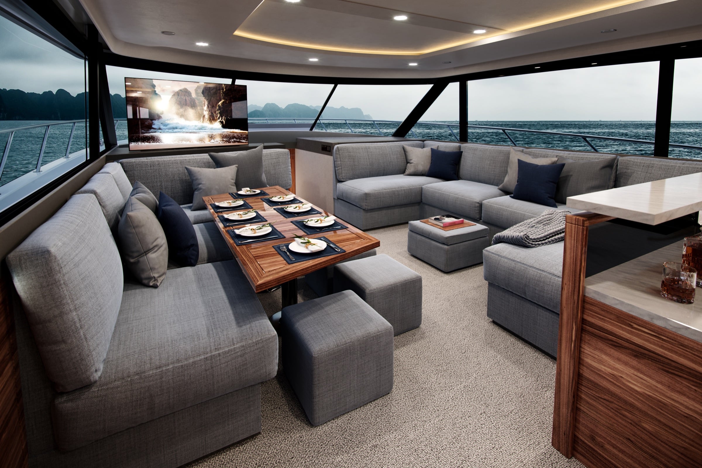 Maritimo M75 saloon slider