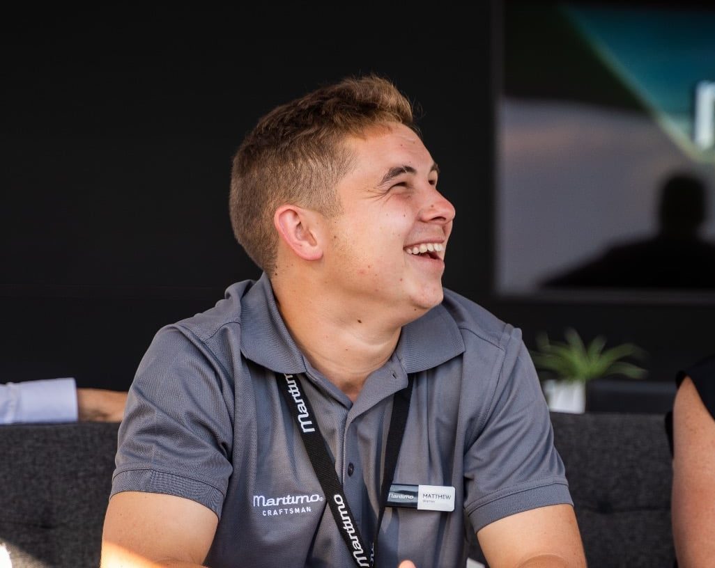 Award winning Matthew Warren is always welcome at Maritimo.