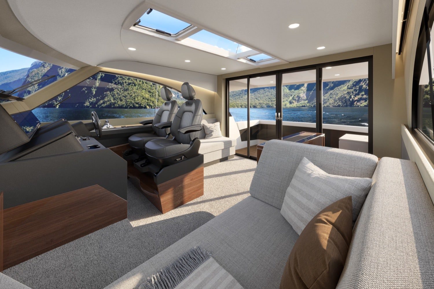 FULLY ENCLOSED FLYBRIDGE