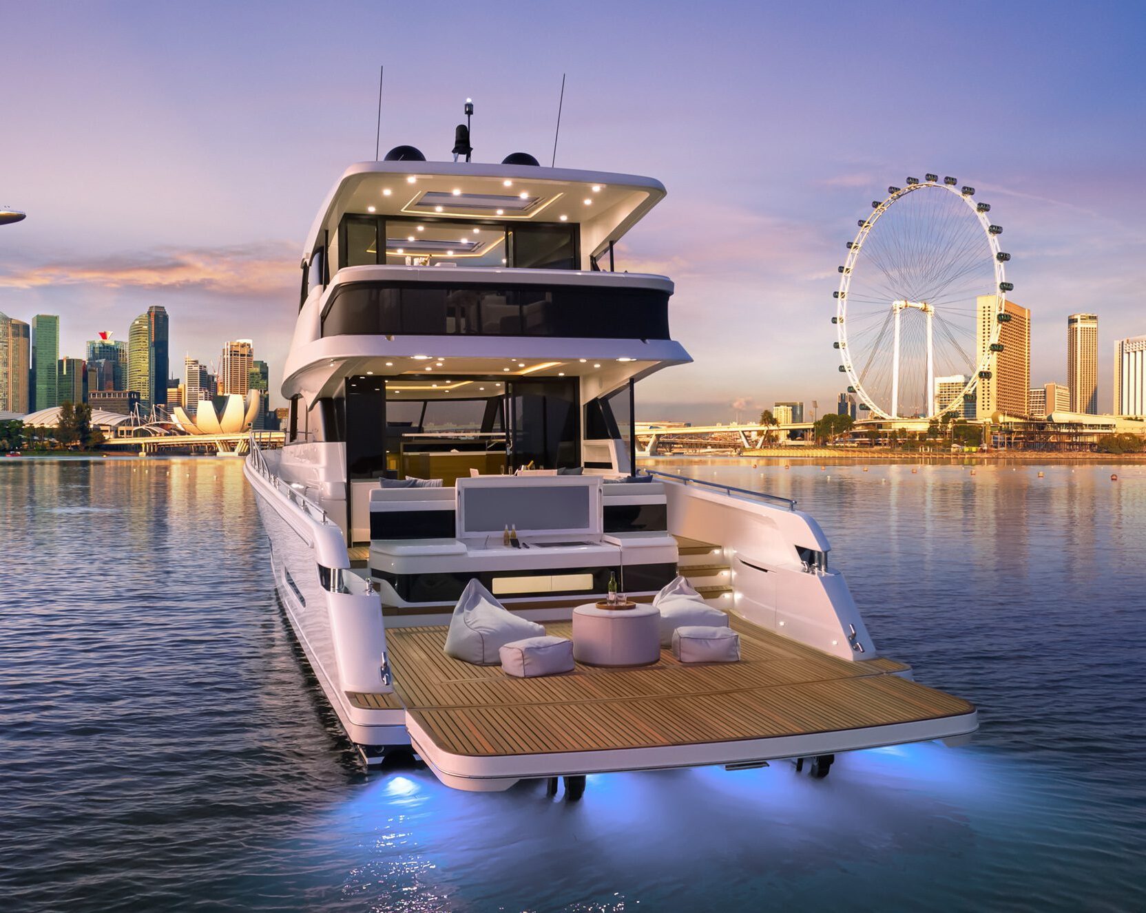 Cruising Across Asia In A Maritimo Enclosed Flybridge Motor Yacht